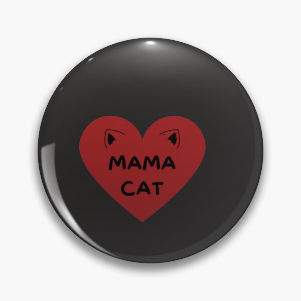 Item preview, Mama cat with red heart and cat's ear. designed and sold by Aamanyy7789.