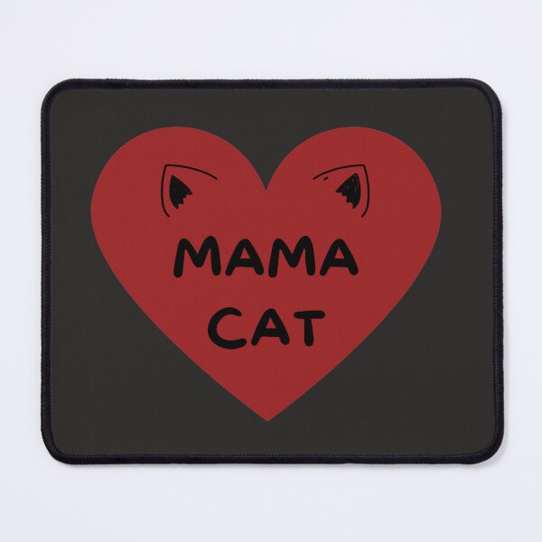 Item preview, Mama cat with red heart and cat's ear. designed and sold by Aamanyy7789.