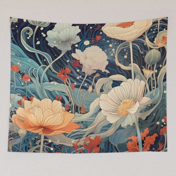 Item preview, Floral / Aquatic Pattern designed and sold by MTJ-Mushrooms.