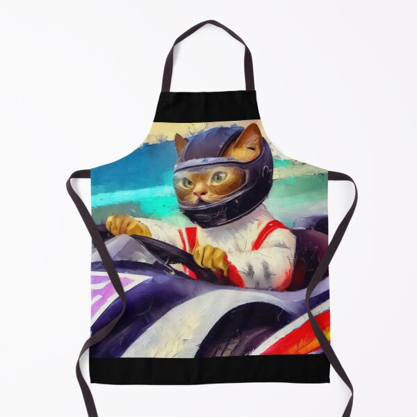 Item preview, Cat Driving a Racecar designed and sold by CrankyOldDude.