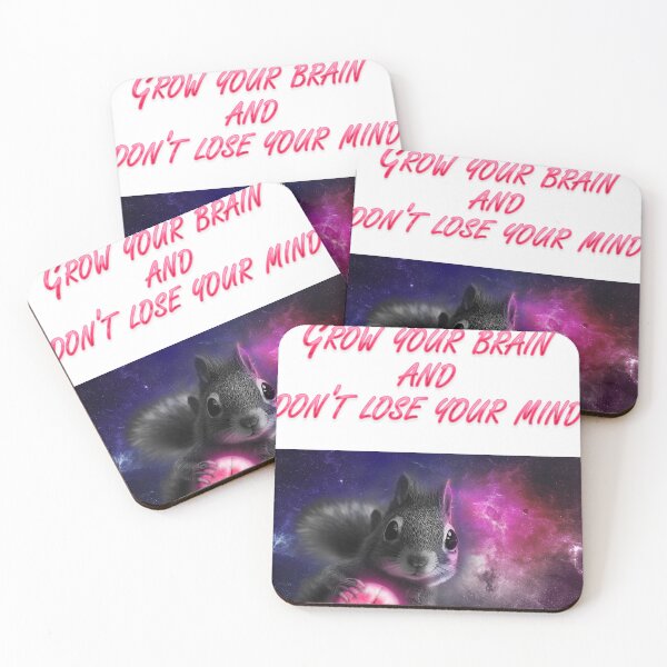 Item preview, Grow Your Brain and Don't Lose Your Mind Squirrel Motivation Gift designed and sold by Kacpi-Design.