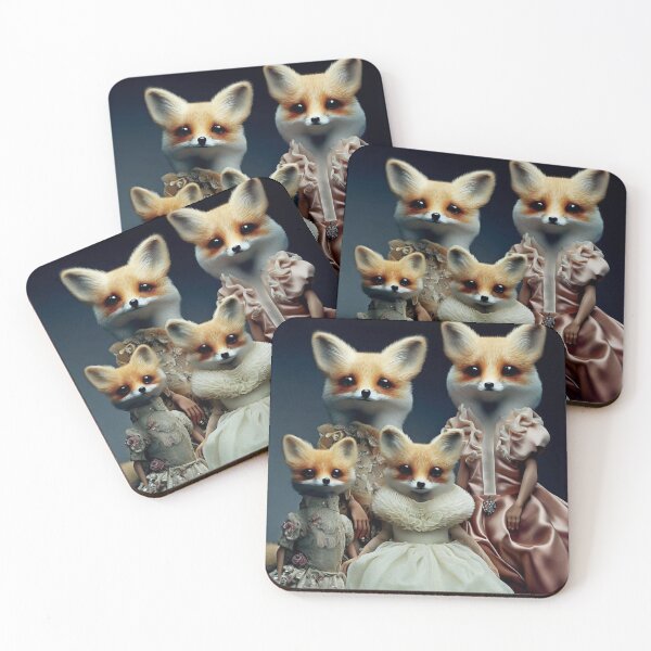 Item preview, Family Portrait of Cute Elegant Fashion Model  Foxes designed and sold by thematics.