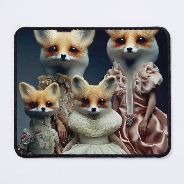 Item preview, Family Portrait of Cute Elegant Fashion Model  Foxes designed and sold by thematics.