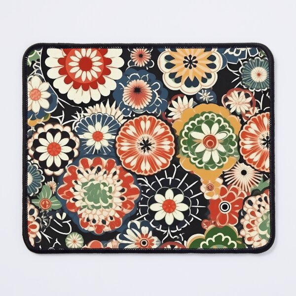 Item preview, Japanese Style Floral Pattern designed and sold by MTJ-Mushrooms.