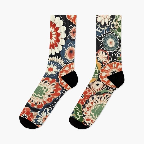 Item preview, Japanese Style Floral Pattern designed and sold by MTJ-Mushrooms.