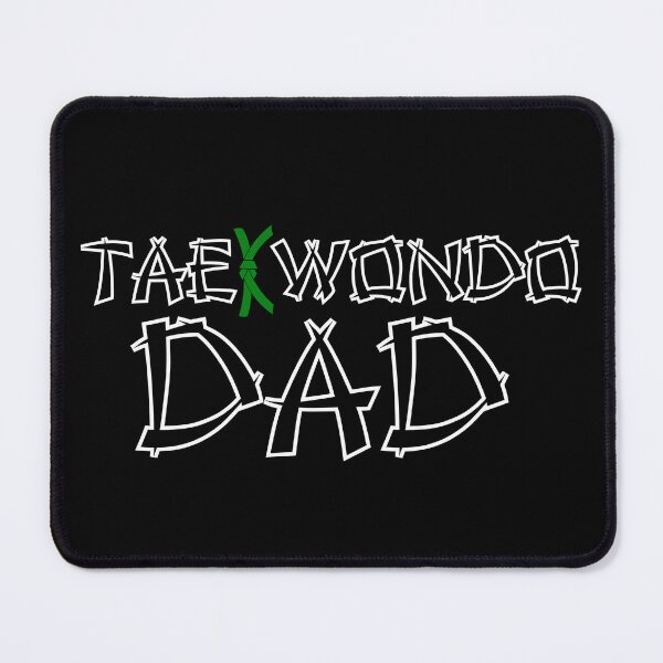 Item preview, Taekwondo Dad Green Belt - Black Print designed and sold by BadDonkeyDecals.