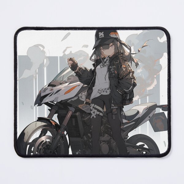 Item preview, Manga biker girl in black designed and sold by Istarfal.