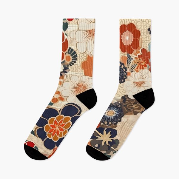 Item preview, Japanese Style Floral Pattern designed and sold by MTJ-Mushrooms.