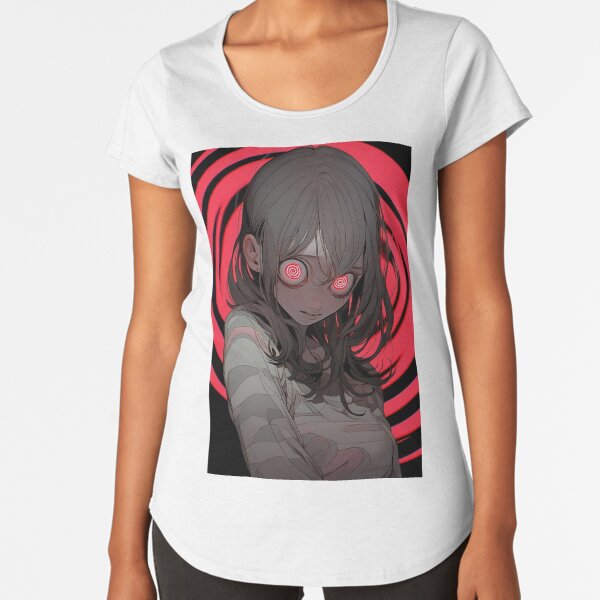 anime girl with scary eyes, t-shirt , phone cases | iPad Case & Skin