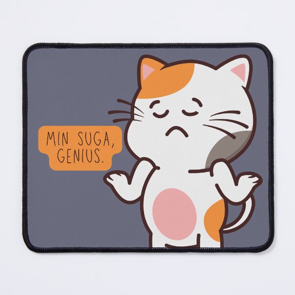 Item preview, BTS Min Suga Genius Kitty designed and sold by SugaSweetsDesign.