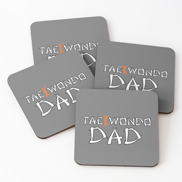 Item preview, Taekwondo Dad Orange Belt - White Print designed and sold by BadDonkeyDecals.