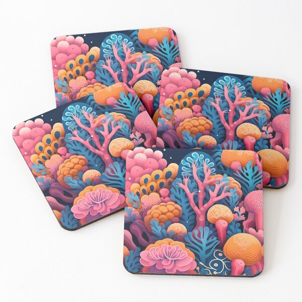 Item preview, Pink Coral Pattern designed and sold by MTJ-Mushrooms.