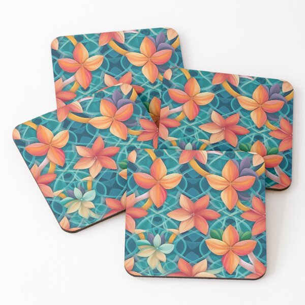Item preview, Tropical Blooms: Hawaii-Inspired Floral Delight designed and sold by Nange and Gabe.