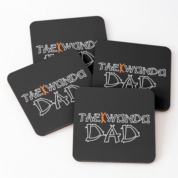 Item preview, Taekwondo Dad Orange Belt - Black Print designed and sold by BadDonkeyDecals.