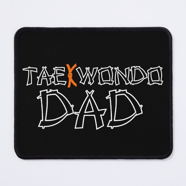 Item preview, Taekwondo Dad Orange Belt - Black Print designed and sold by BadDonkeyDecals.