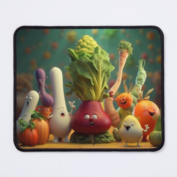 Item preview, Veggie Rave - Vibrant Dancing Vegetables Artwork - Collection Three designed and sold by delohill.