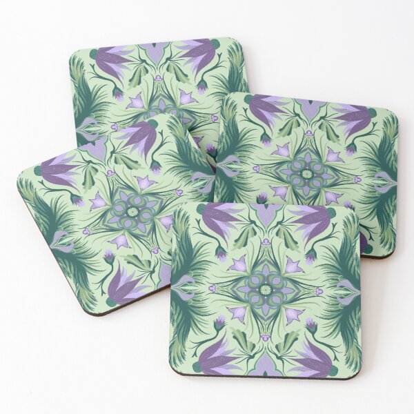 Item preview, Green and Purple Floral designed and sold by viridessense.