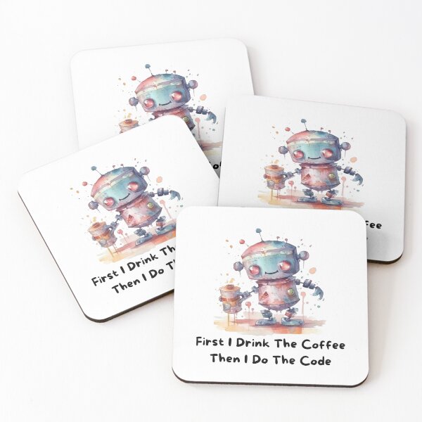 Item preview, First Coffee Then Code - Gift for a Coffee Loving Coder designed and sold by PrintableBeats.