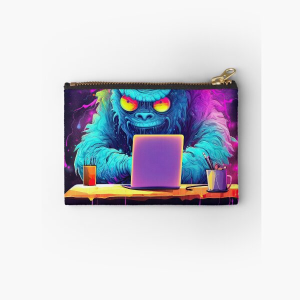 Item preview, Vibrant neon monster designed and sold by AiAgency.