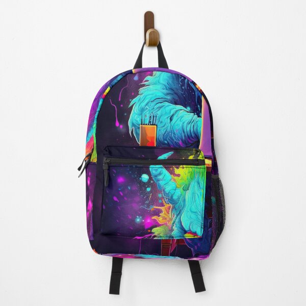 Item preview, Vibrant neon monster designed and sold by AiAgency.