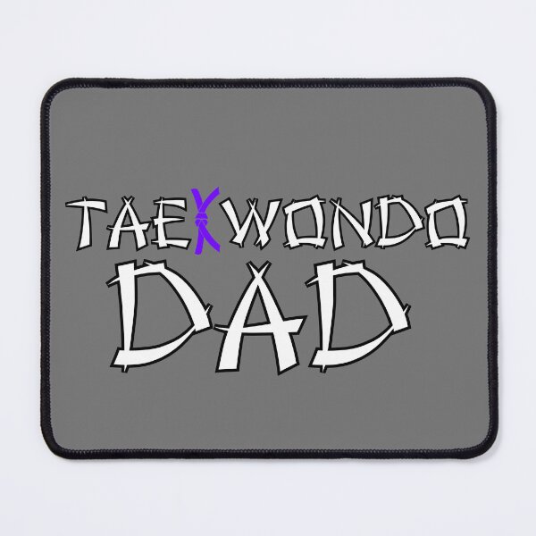 Item preview, Taekwondo Dad Purple Belt - White Print designed and sold by BadDonkeyDecals.