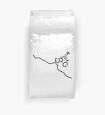 mountain bike downhill mtb biker Duvet Cover