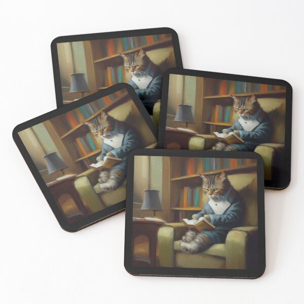 Item preview, Cat Reading designed and sold by CrankyOldDude.