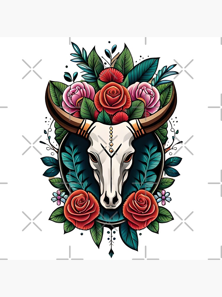 Second Life Marketplace - *Feral Dreams* Chest Bull Skull Tattoo