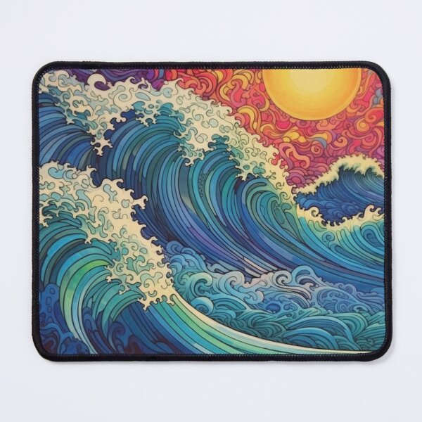 Item preview, Abstract Ocean Waves Pattern designed and sold by Desfix.