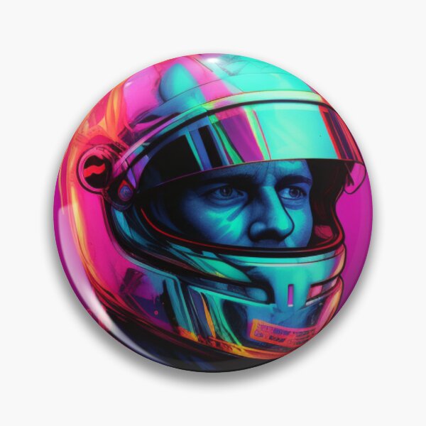 Item preview, Dynamic Neon Formula One Driver: Embrace the Electrifying Spirit of High-Speed Mastery designed and sold by RIAiCreations.