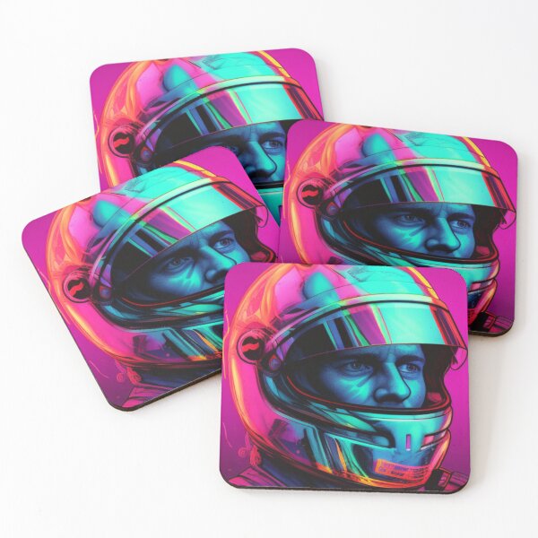 Item preview, Dynamic Neon Formula One Driver: Embrace the Electrifying Spirit of High-Speed Mastery designed and sold by RIAiCreations.