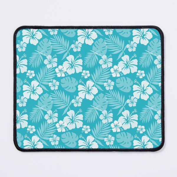 Item preview, Simple Hibiscus Floral Pattern in Teal Blue designed and sold by XenaBean.