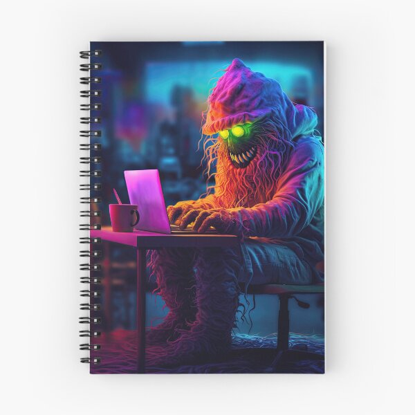 Item preview, Vibrant neon monster  designed and sold by AiAgency.