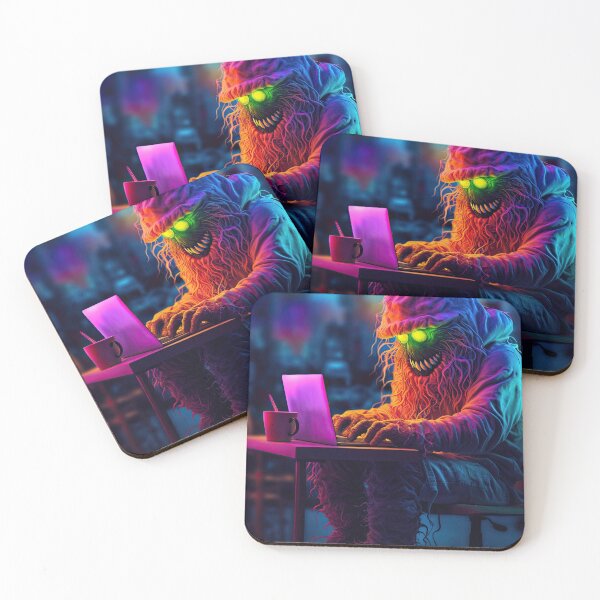 Item preview, Vibrant neon monster  designed and sold by AiAgency.