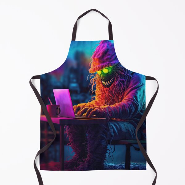 Item preview, Vibrant neon monster  designed and sold by AiAgency.
