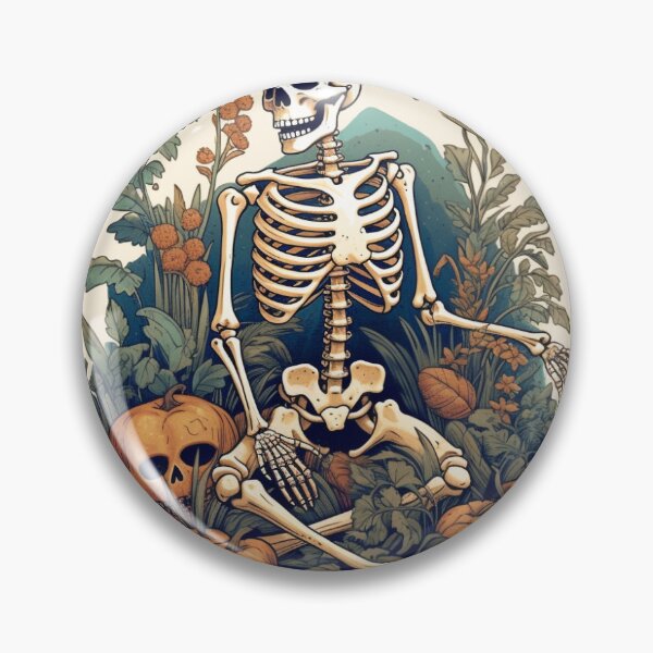 Item preview, Skeleton in Pumpkin Patch designed and sold by HoppyPrints.