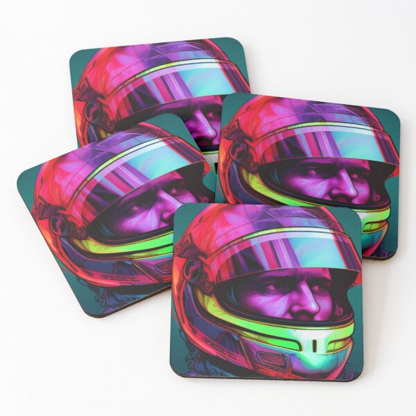 Item preview, Dynamic Neon Formula One Driver: Embrace the Electrifying Spirit of High-Speed Mastery designed and sold by RIAiCreations.