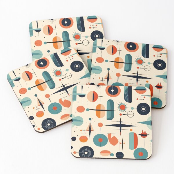 Item preview, Mid-Century Modern Atomic Designs - Bold Shapes & Retro Colors designed and sold by KaleidoCreation.