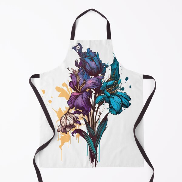 Artikelvorschau, Irises Bouquet, Blue and Purple Striking Beauty, Mother's Gift, Delicate entworfen und verkauft von MVDigitalArt.