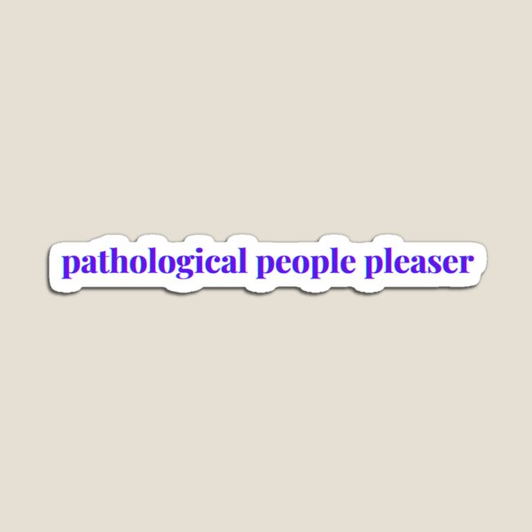 Item preview, Pathological People Pleaser  (purple outlined text) Taylor swift midnights lyric fan art designed and sold by PaperViewStore.
