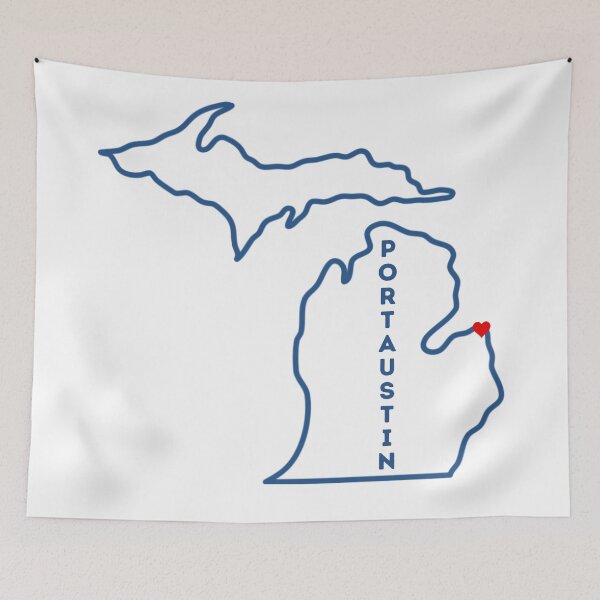 Item preview, Port Austin MI Love (navy) designed and sold by TorrezvilleTees.