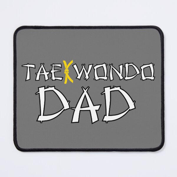 Item preview, Taekwondo Dad Yellow Belt - White Print designed and sold by BadDonkeyDecals.