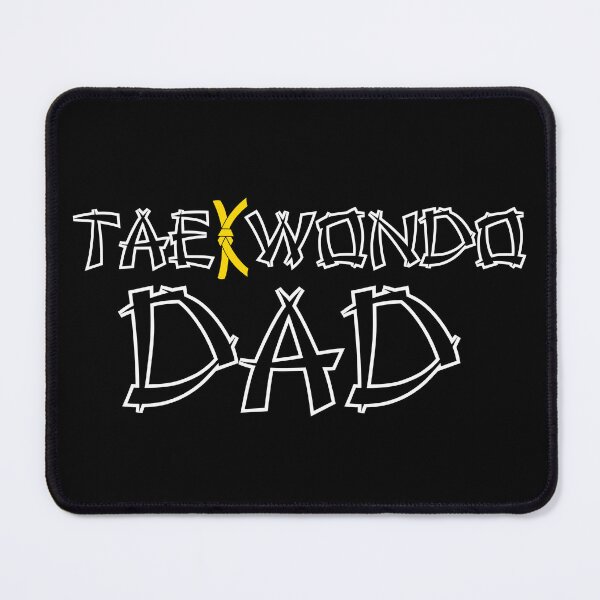 Item preview, Taekwondo Dad Yellow Belt - Black Print designed and sold by BadDonkeyDecals.