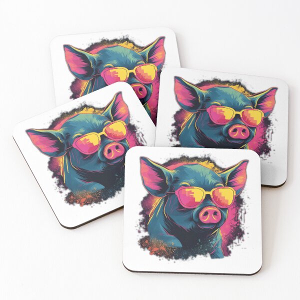 Item preview, pig, fun, fun pig, pig cartoon, pattern, colorful cartoon, fun cartoon, color explosion, pig cases, pig skins designed and sold by FabrikPrint.