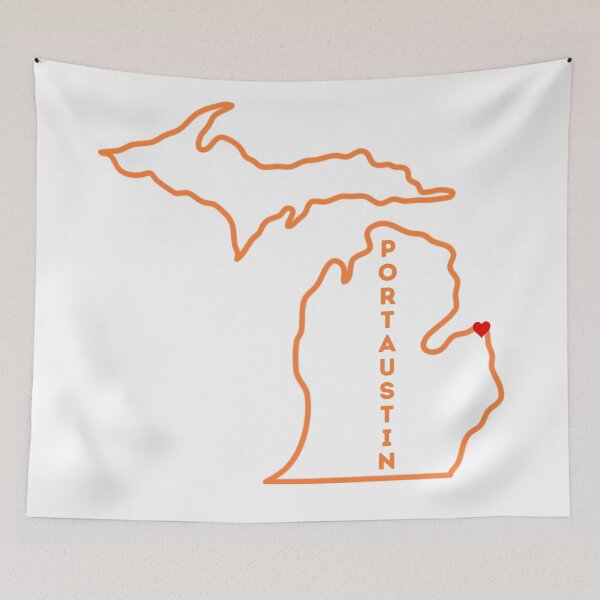 Item preview, Port Austin MI Love (orange) designed and sold by TorrezvilleTees.
