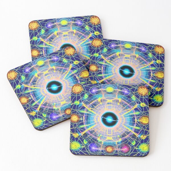 Item preview, hadron collider computer visualization artistic harmony of colorful particles of the universe designed and sold by JaroDesign2023.