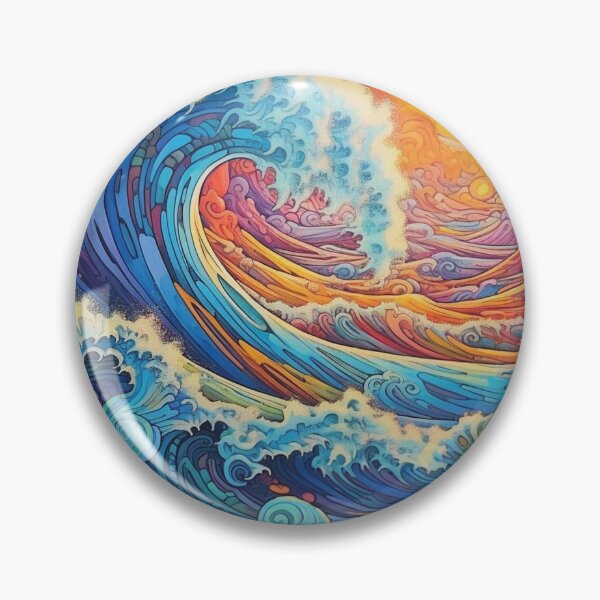 Item preview, Abstract Ocean Waves Pattern designed and sold by Desfix.