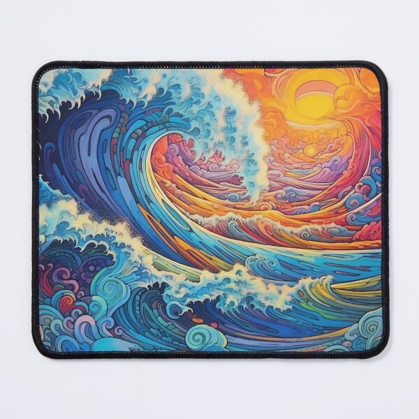 Item preview, Abstract Ocean Waves Pattern designed and sold by Desfix.