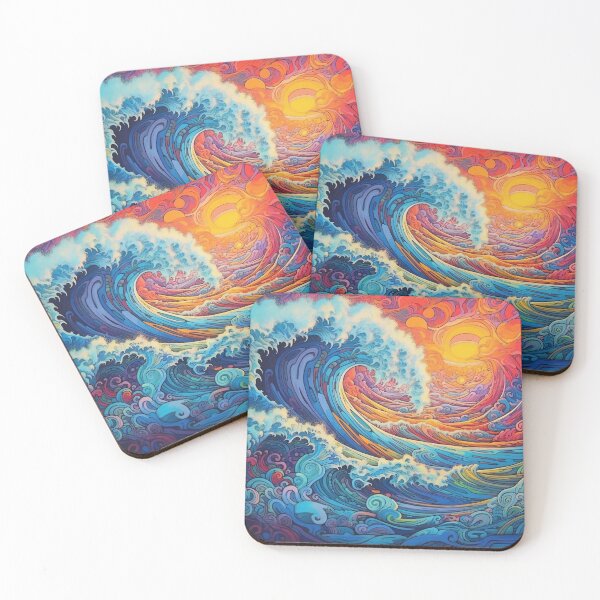 Item preview, Abstract Ocean Waves Pattern designed and sold by Desfix.
