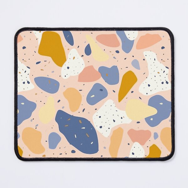 Item preview, Abstract Pastel Terrazzo - Soft Color Palette & Irregular Patterns designed and sold by KaleidoCreation.